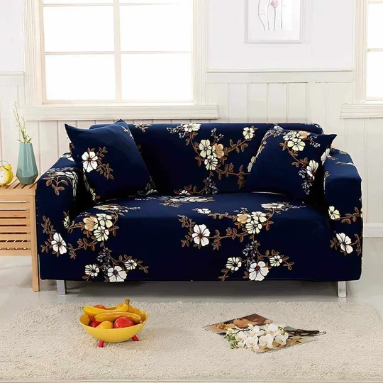 Luxary Flower Printed Sofa cover 031