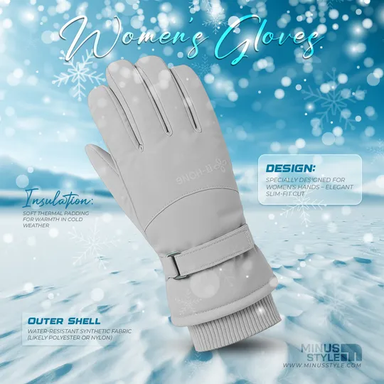 Woman Hand Gloves- Grey (Ash)