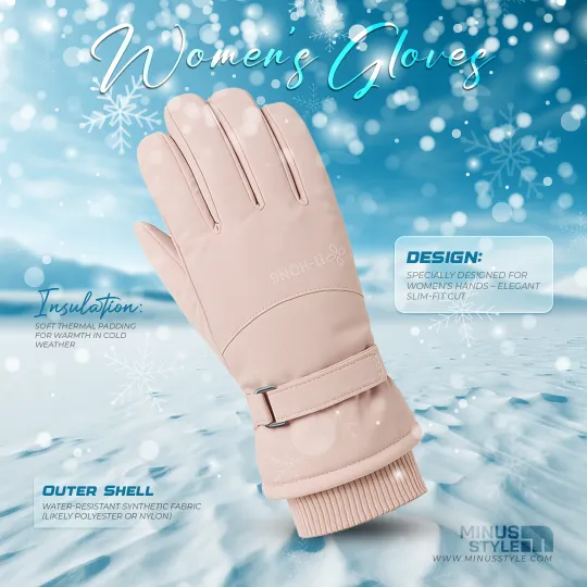 Woman Hand Gloves- Pink