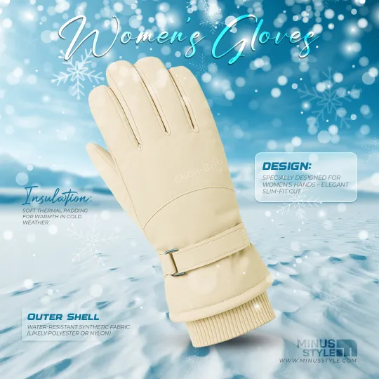 Woman Hand Gloves- Biscuit