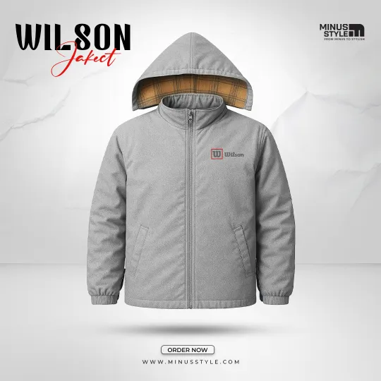 Wilson Padded Jacket-Ash