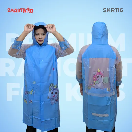 Cute Rhino Raincoat for Kids