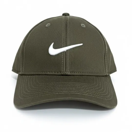 Nike Olive Cap – White Swoosh