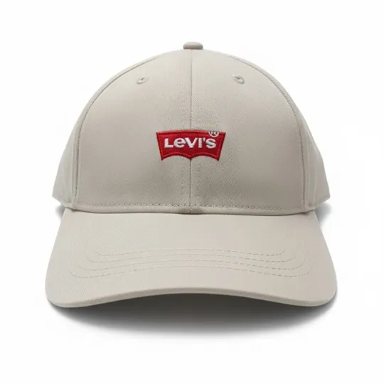 Levi’s Off-White Baseball Cap –Red Logo