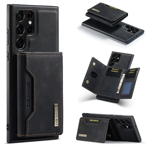 SAMSUNG PROTECTIVE CARD HOLDER SPLIT PHONE CASE S24, S23, 2 IN 1