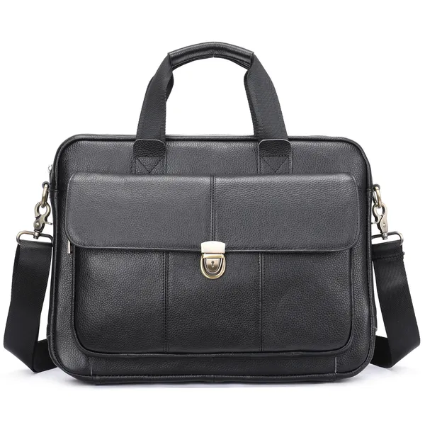 MVA BUSINESS GENUINE LEATHER HAND LAPTOP  BAG AK-31B5