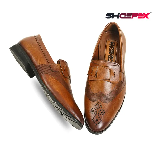 Shoepex Men's Tassel S7956-L | Brown | High-Quality Leather Tassels for Fashion