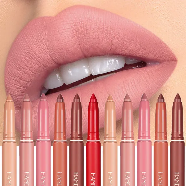 HANDAIYAN Velvet Matte Crayon Lip Liner Pencil Lipstick