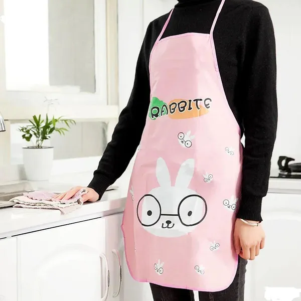 Adjustable Cartoon Design Kitchen Apron (1 Pc)