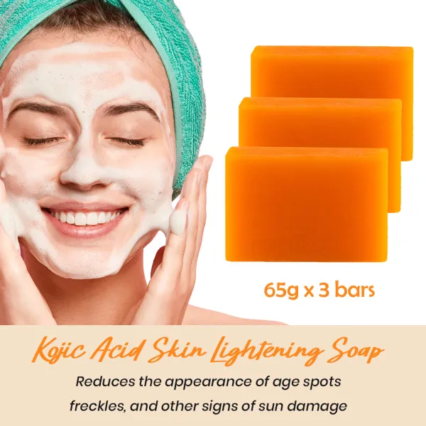 Kojie San Facial Beauty Soap 3 Bars Per Pack (65gX3)