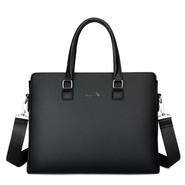 Men’s Trendy Leather Business Laptop Bag