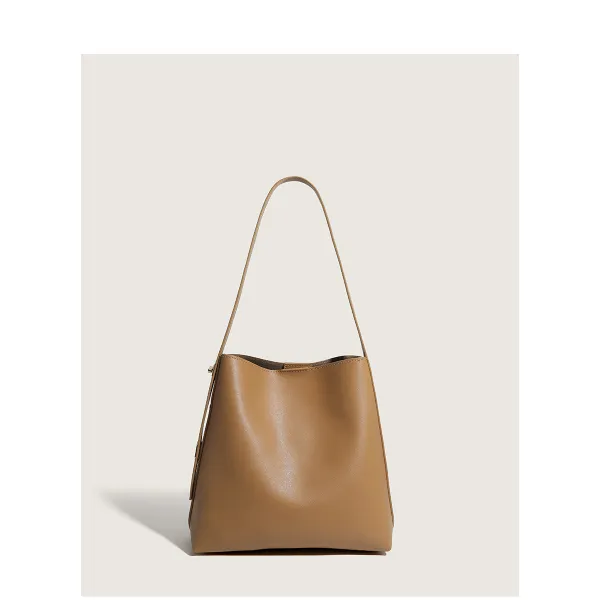 Simple bucket bag high-end niche retro bag women's MB59019