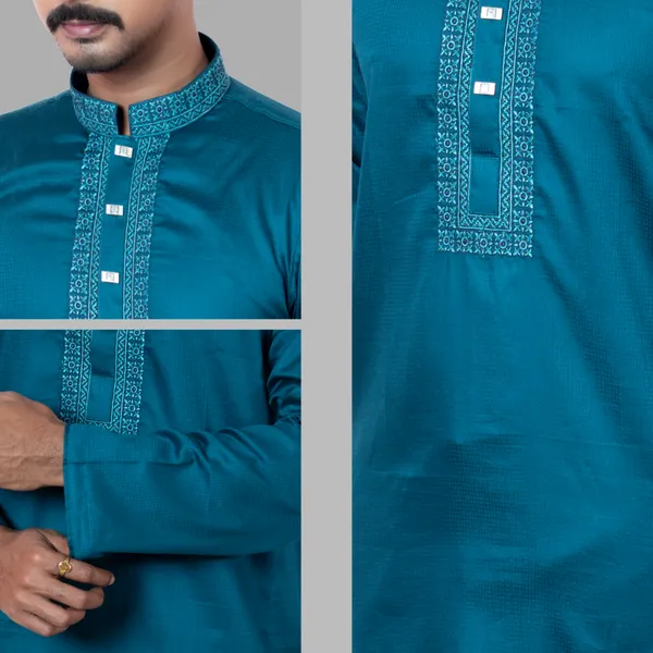 CELESTIAL BLUE MEN'S PANJABI 