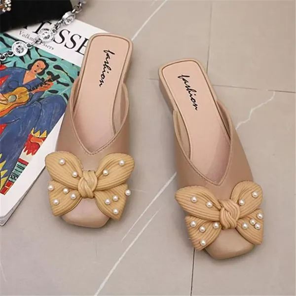 SUMMER FASHION BOWKNOT FLAT SLIPPER