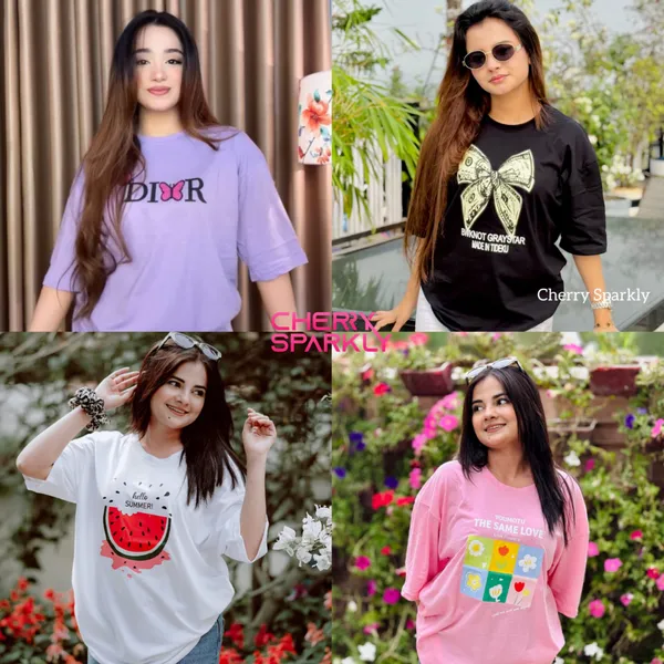 ৪ পিস টি-শার্ট কম্বো মাএ ৯৯৯ টাকা