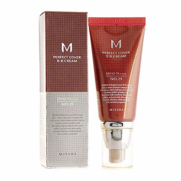 [Missha] M Perfect Cover B.B Cream (50ml) - Shade #21 Light Beige