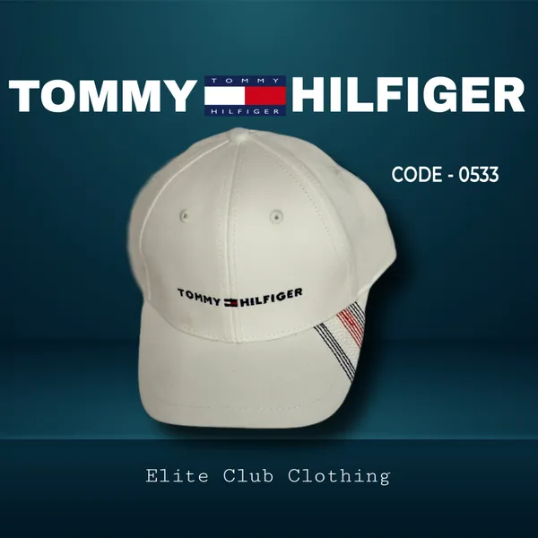 Men's T o m m y H i l f i g e r Cap (S-1)-White	