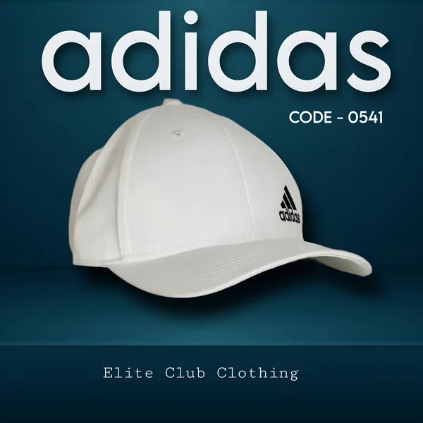 Men's A d i d a s Cap (S-1)-White	