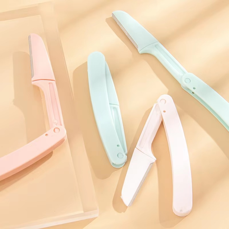 Collapsible Razor Eyebrow Shaving Folding Razor Set (3 pcs) - Shopnest BD