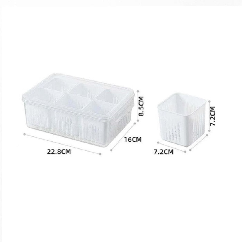 6 Grid Freezer Storage Box - Shopnest BD