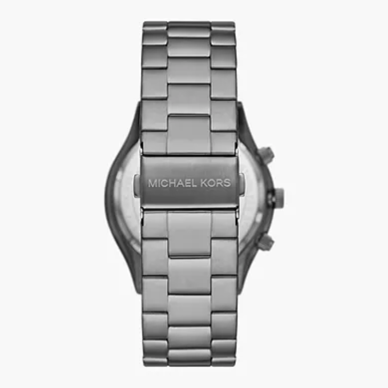 Michael Kors Men’s Quartz Grey Stainless Steel Blue Dial Watch - Elite Club