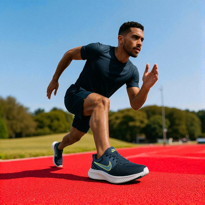 BLACK & NAVY RUNNING SNEAKERS - KICK NATIONS