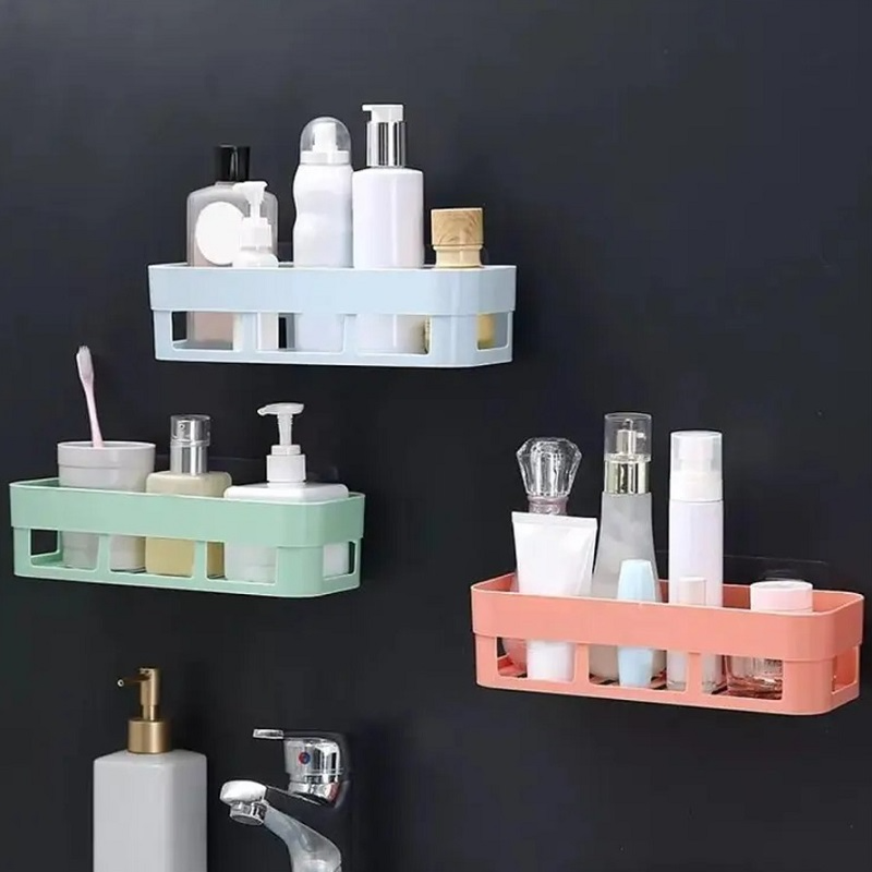 Pvc Rack Wall Shelf Plastic Shelf Wall Storage Rack (1 Pc) - Rivon Online Shop