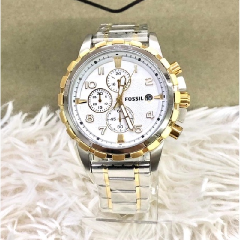 Fossil Dean Chronograph Two-Tone Stainless Steel Men's Watch - My Watch