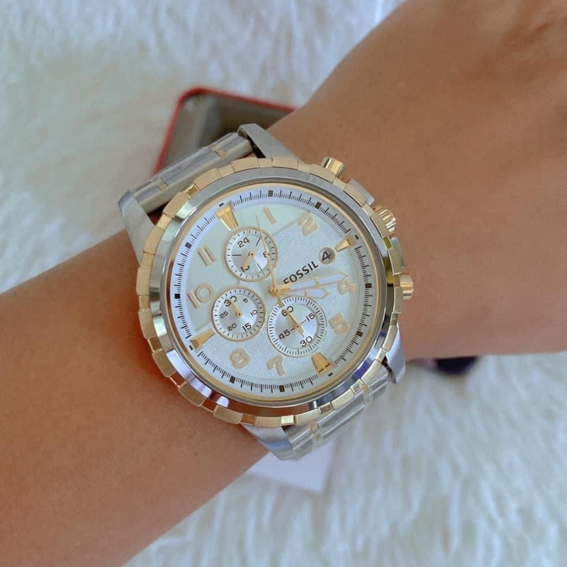 Fossil Dean Chronograph Two-Tone Stainless Steel Men's Watch - My Watch