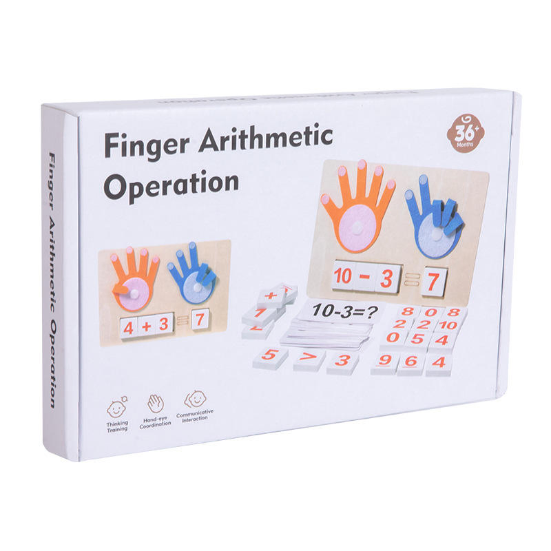 Math Finger Ring Finger Arithmetic Operation Wooden Math Kit - Smart Kid