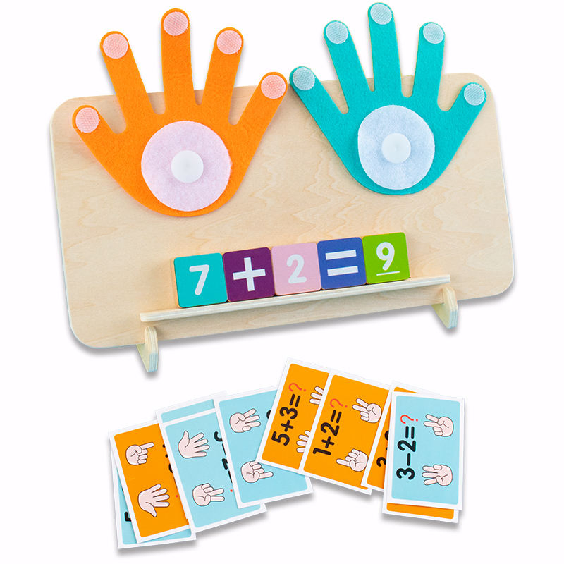 Math Finger Ring Finger Arithmetic Operation Wooden Math Kit - Smart Kid