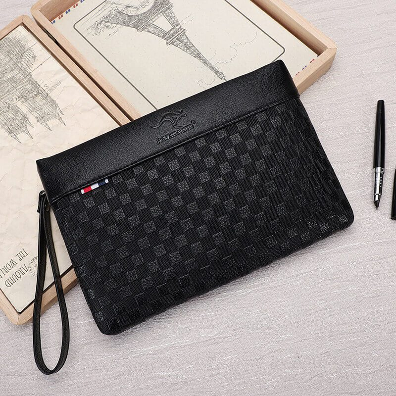 Capacious Hand Loop Clutch Bag – Woven Texture, Waterproof & Wear ...